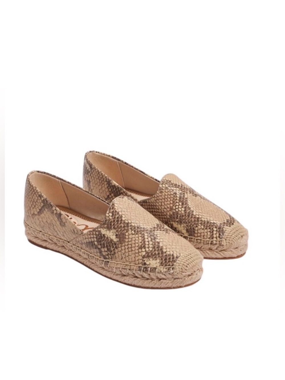 Sam Edelman Kesia leather slip on Espadrille flat loafer NEW